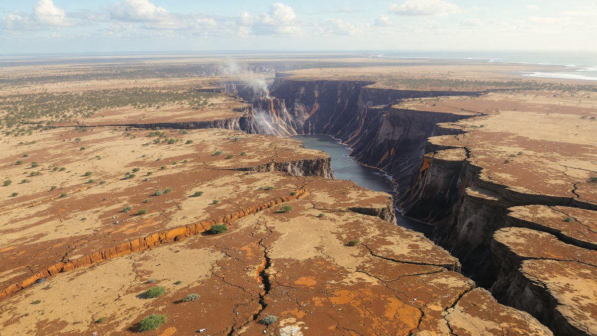 Africa is slowly splitting into two continents, and scientists say a new ocean could eventually form “the evidence and the video explained”