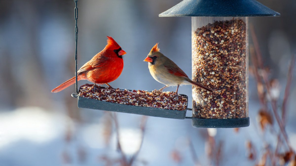 February feeders place this cheap treat to ensure birds return every morning