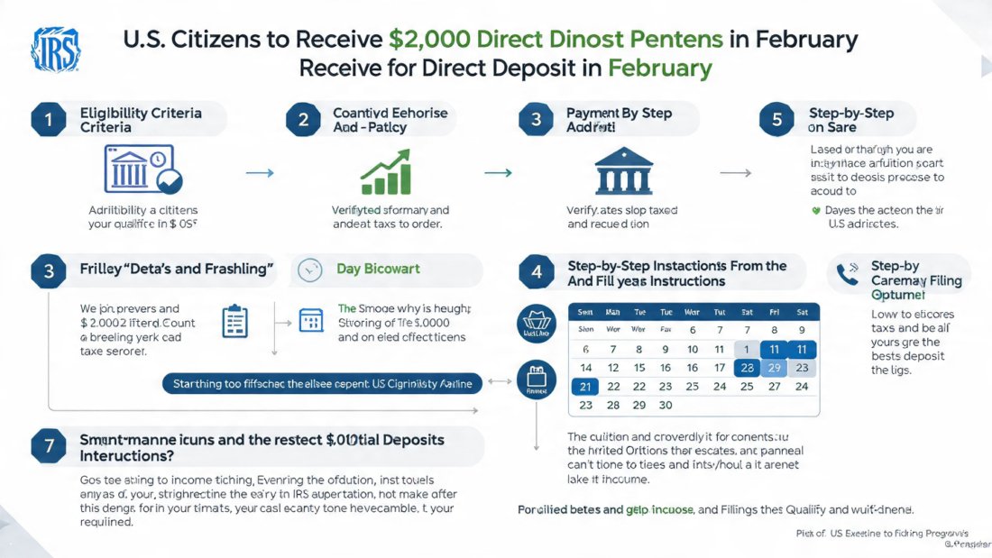 $2,000 direct deposit for U.S. citizens in February eligibility, payment dates & IRS instructions