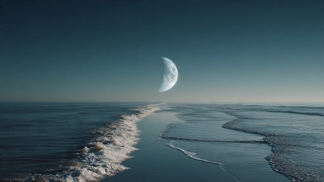 As the Moon drifts away from Earth, our days and tides slowly change