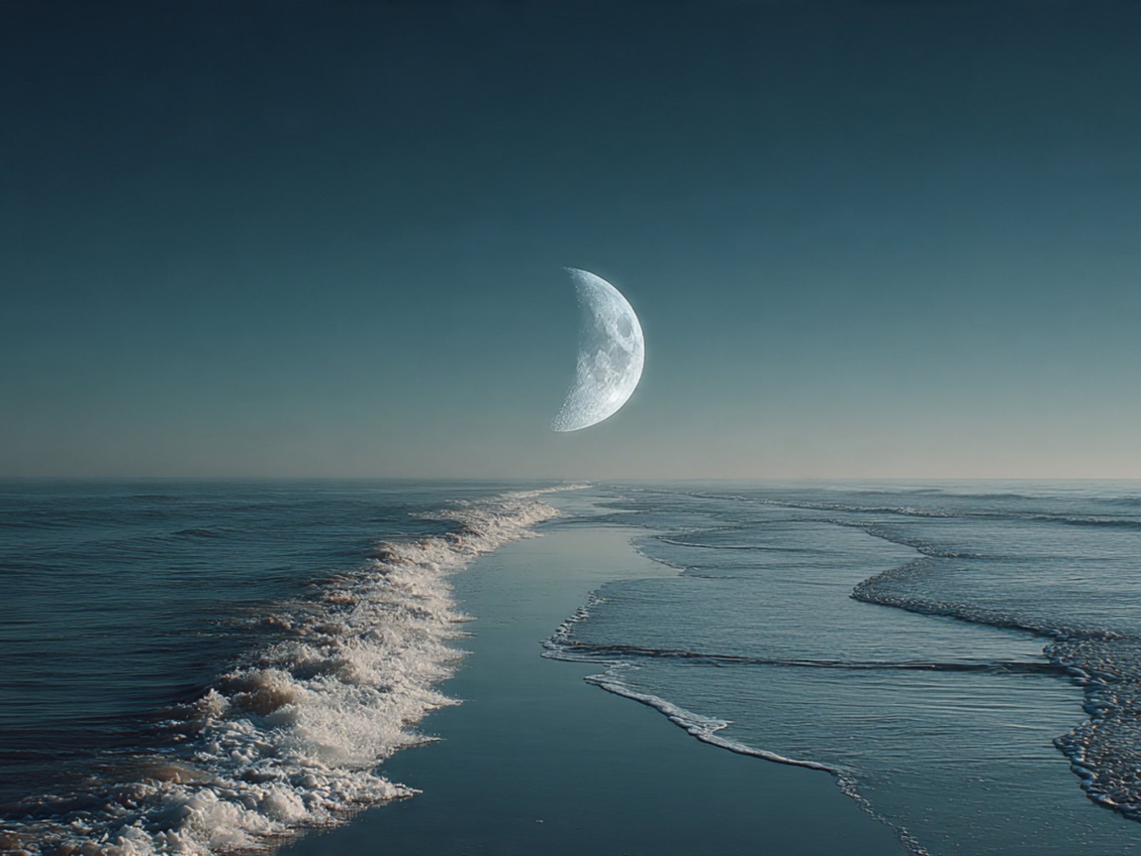 As the Moon drifts away from Earth, our days and tides slowly change