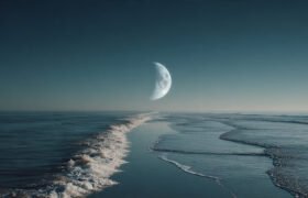 As the Moon drifts away from Earth, our days and tides slowly change