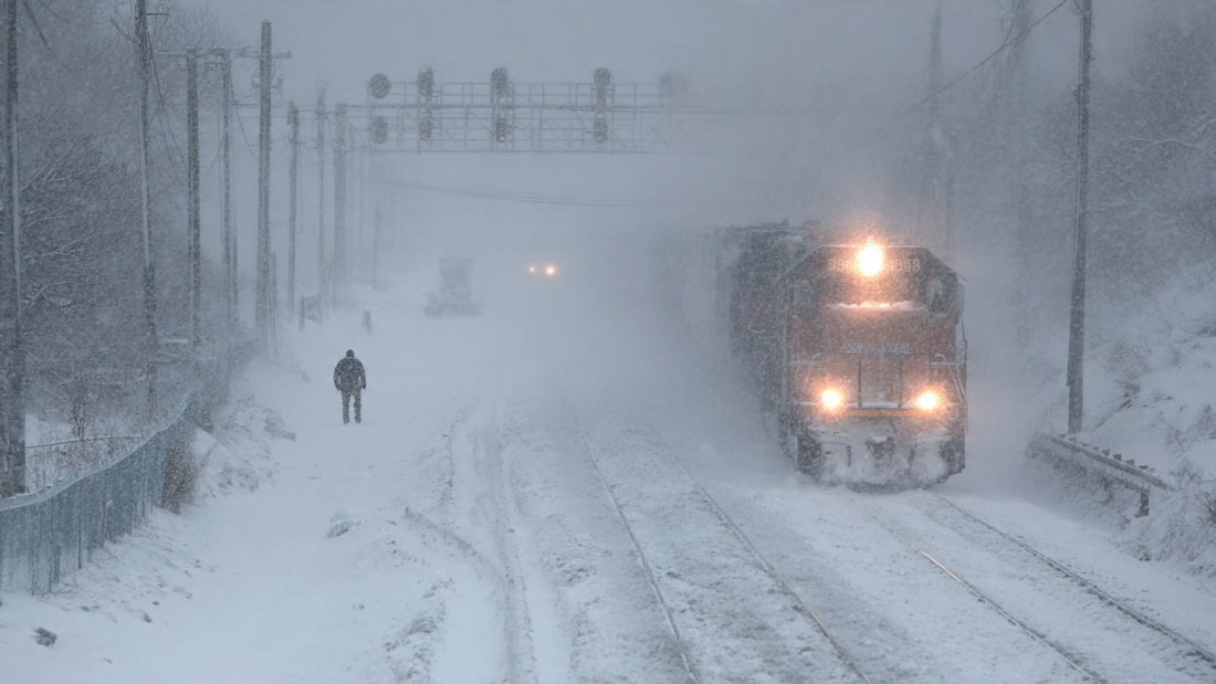 Winter storm warning issued as up to 55 inches of snow could fall and overwhelm roads and rail networks